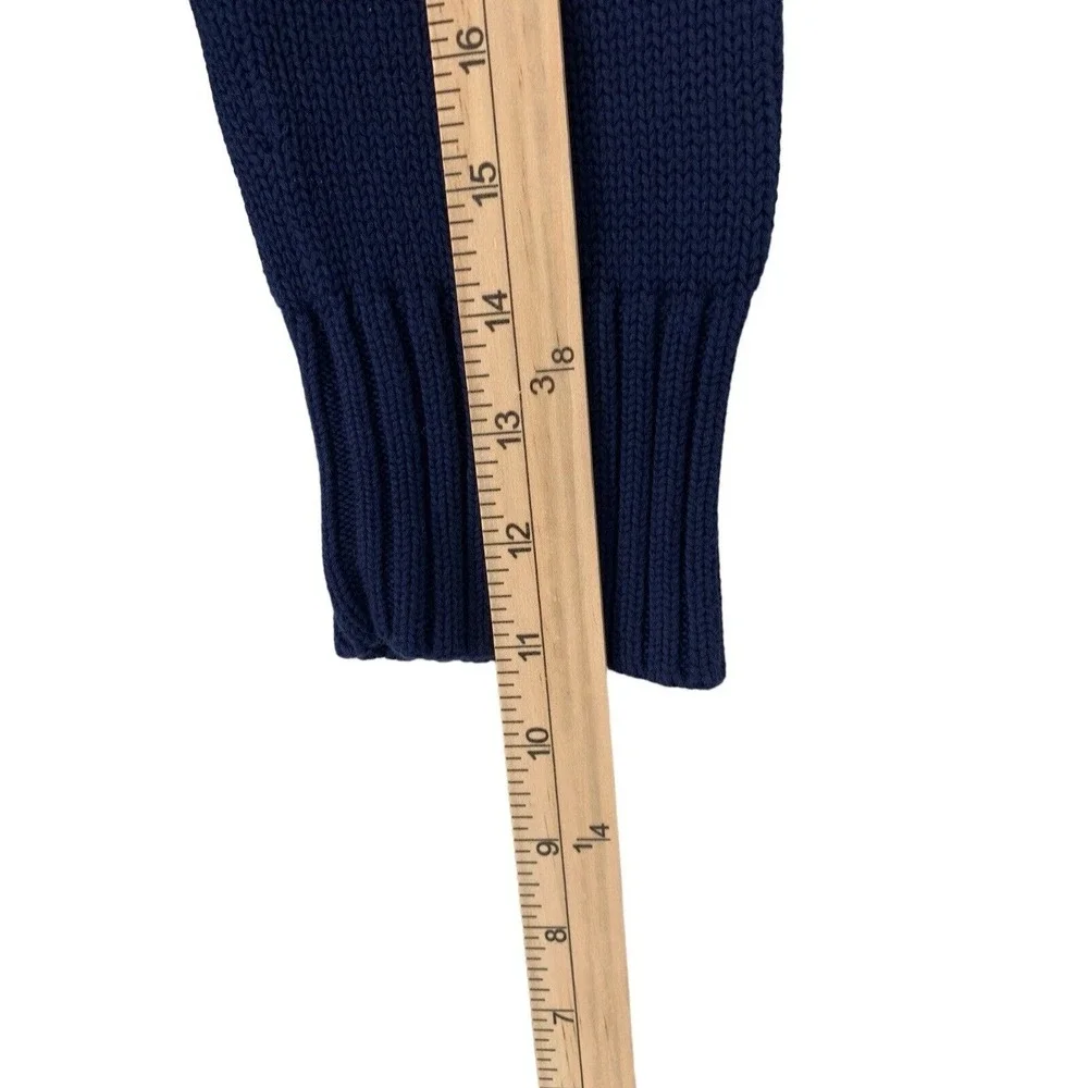 Ralph Lauren Sweater Mens XL Blue Casual Preppy Pullover Shawl Collar Logo Pony